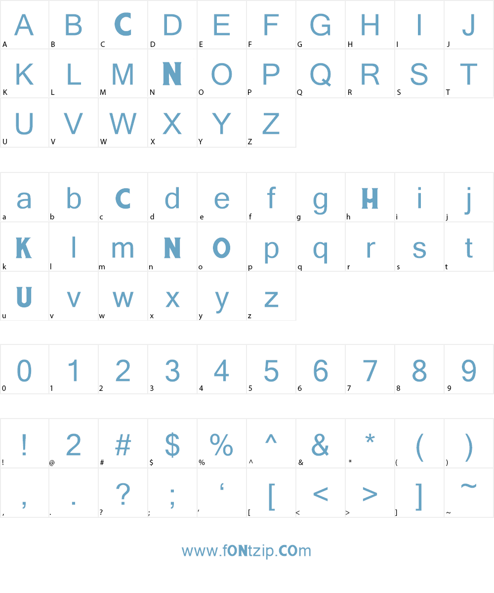 Chuck Noon Font Character